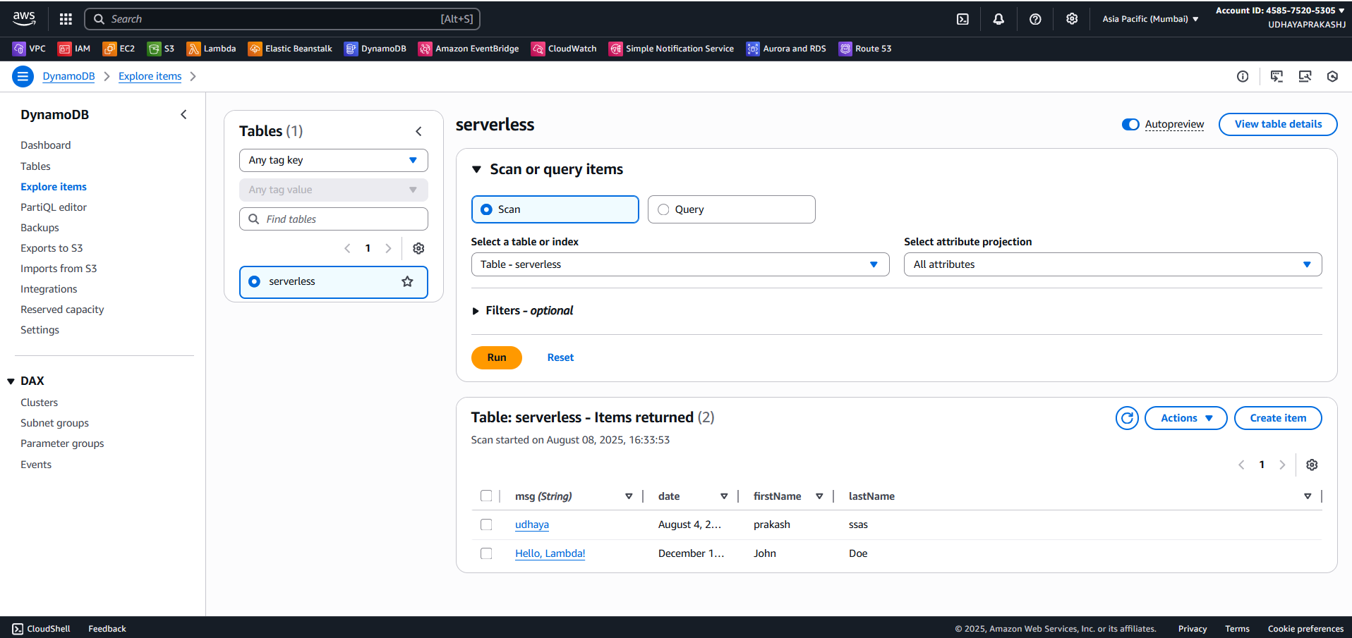 API Gateway Setup Screenshot